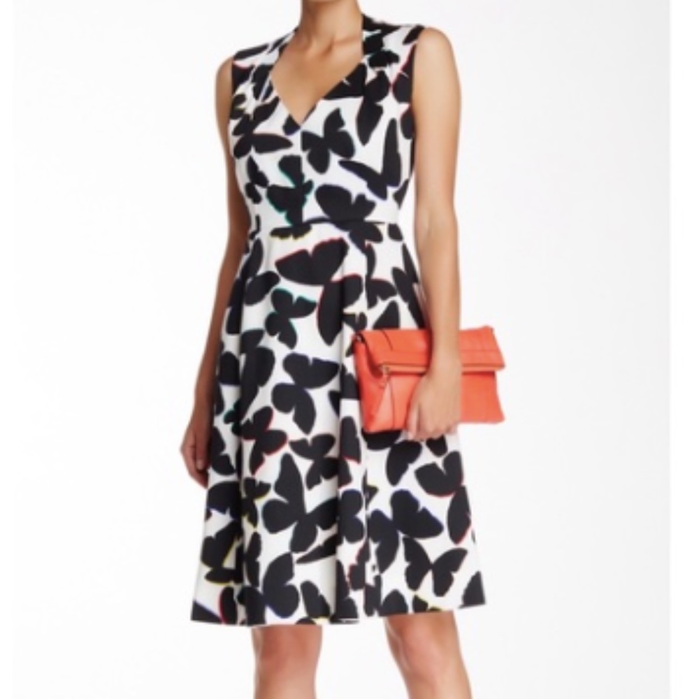 Kate Spade Butterfly Fit & Flare Dress Size 12